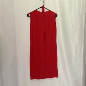 Vintage pink silk dress with belt